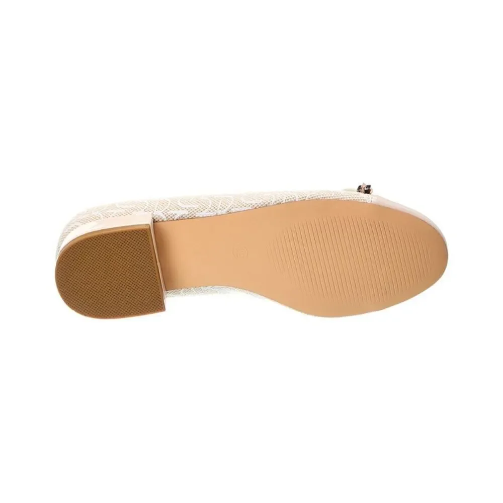 Byblos Ballet Flat, White